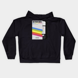 VHS retro vibes Kids Hoodie